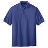 Port Authority Men's Mediterranean Blue Extended Size Silk Touch Polo