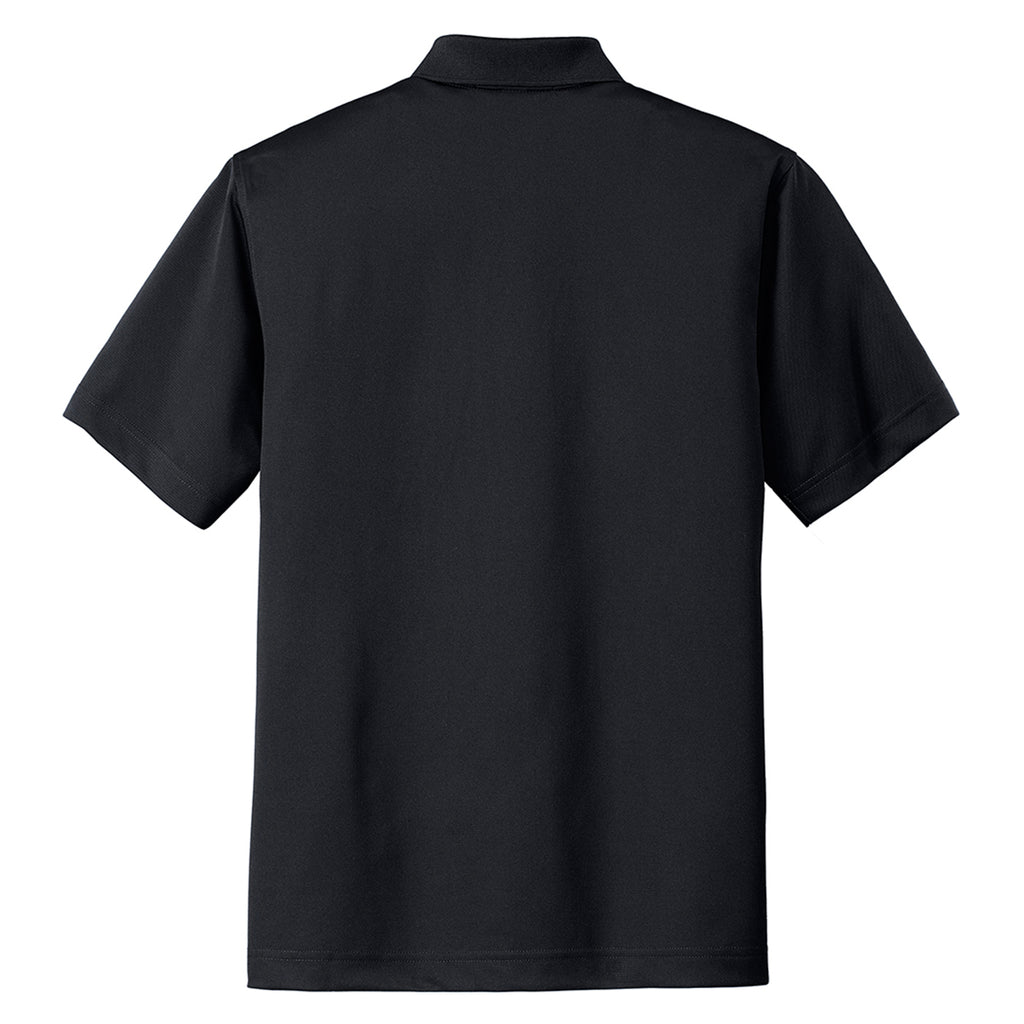 Port Authority Men's Black Tech Pique Polo