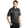 Port Authority Men's Black Heather Heathered Silk Touch Performance Polo