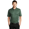 Port Authority Men's Green Glen Heather Heathered Silk Touch Performance Polo