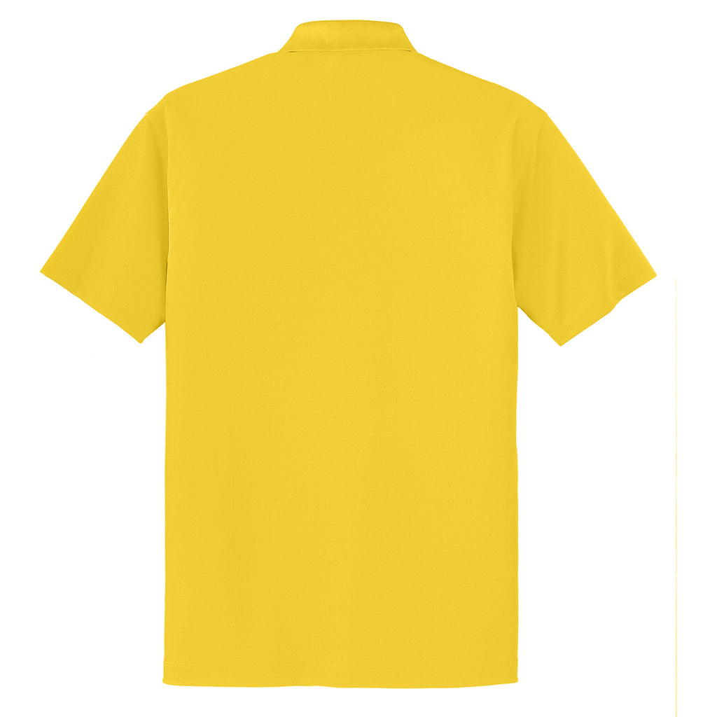 Port Authority Men's Yellow Dry Zone Grid Polo