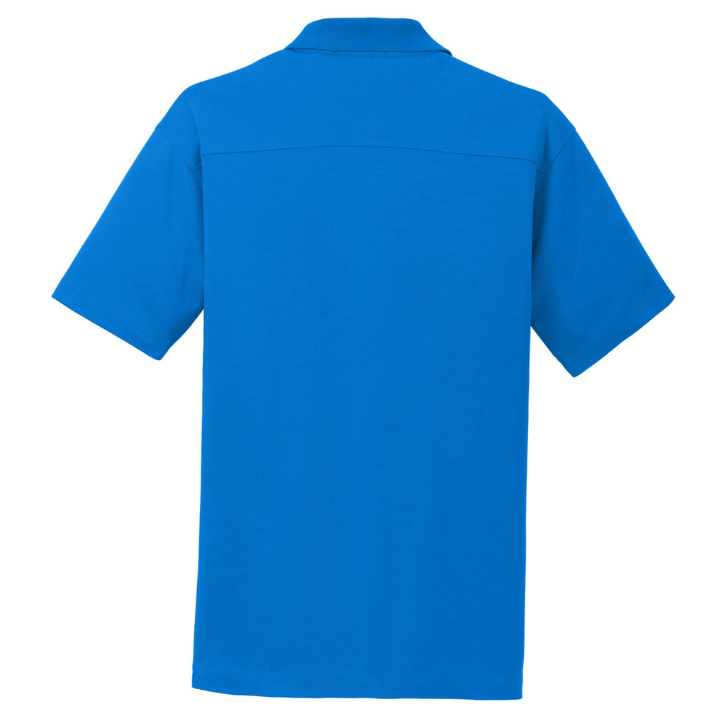 Port Authority Men's Skydiver Blue Rapid Dry Mesh Polo