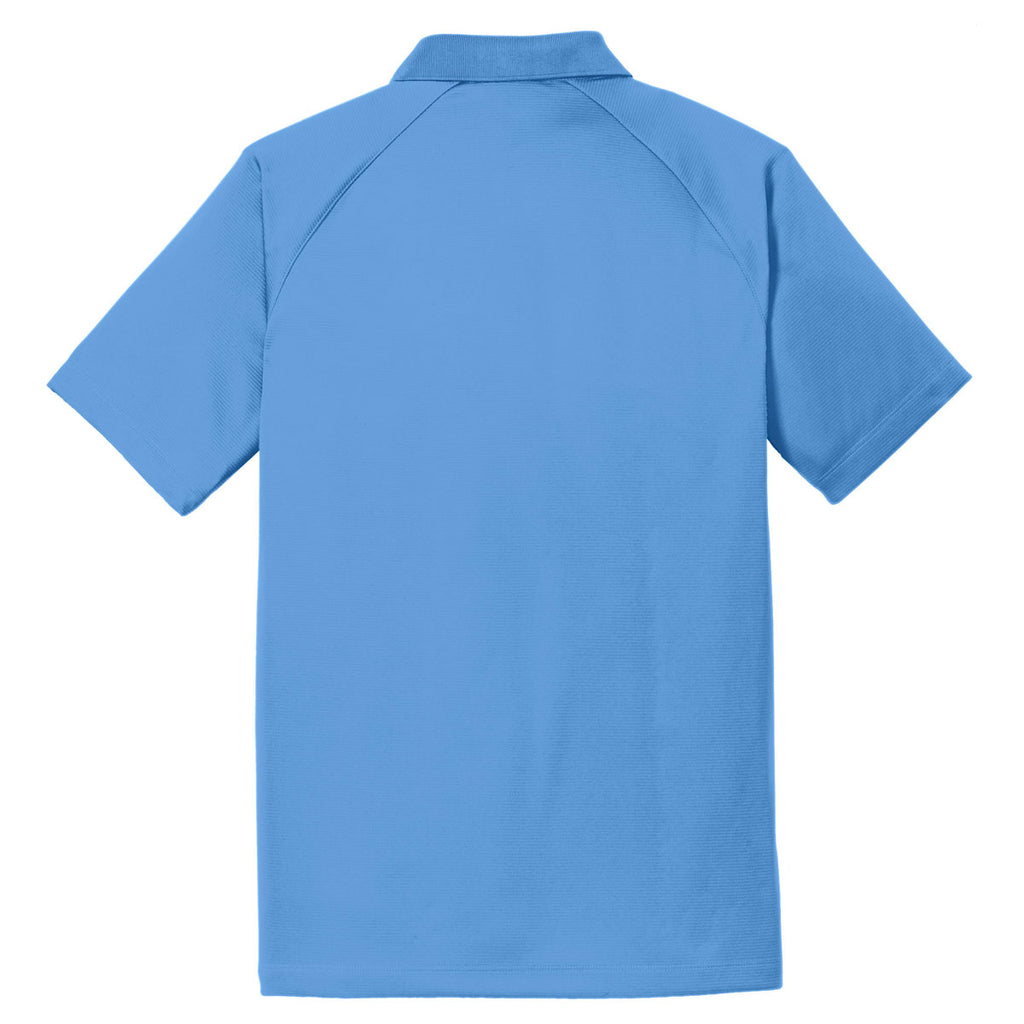 Port Authority Men's Azure Blue Crossover Raglan Polo