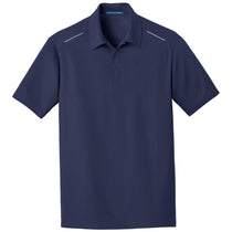 Port Authority Men's True Navy Pinpoint Mesh Polo