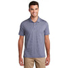 Port Authority Men's True Navy/White Gingham Polo