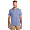 Port Authority Men's True Royal/White Gingham Polo