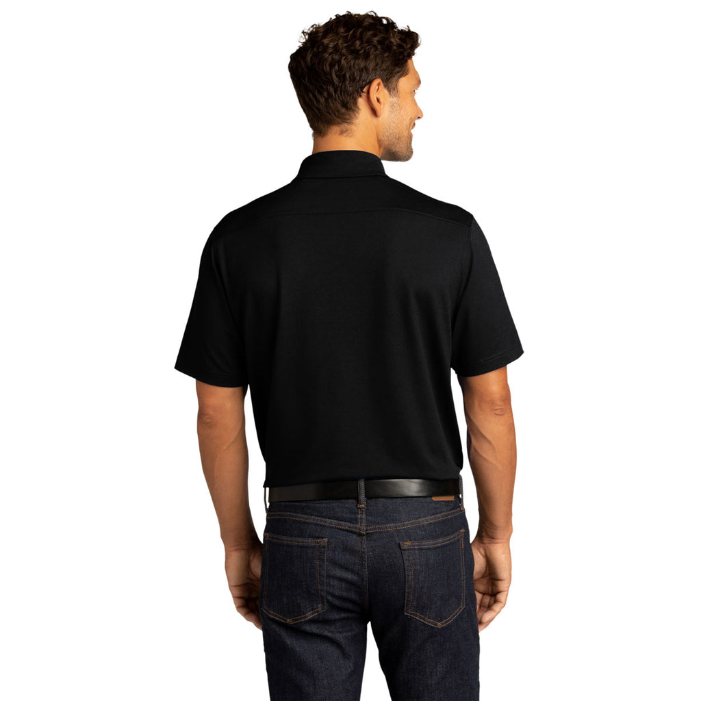 Port Authority Men's Black City Stretch Polo