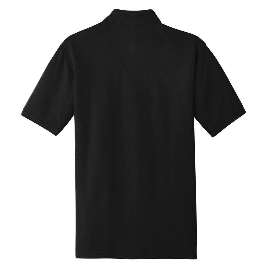 Port Authority Men's Black Ezcotton Polo