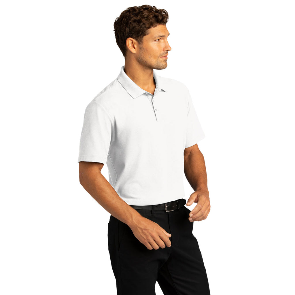 Port Authority Men's White SuperPro React Polo