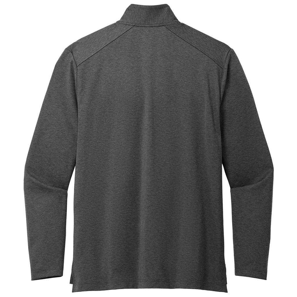 Port Authority Men's Grey Steel Heather C-FREE Double Knit 1/4-Zip