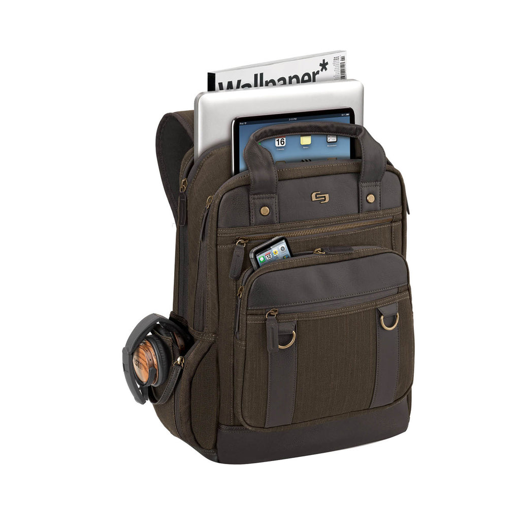 Solo Brown Crosby Backpack