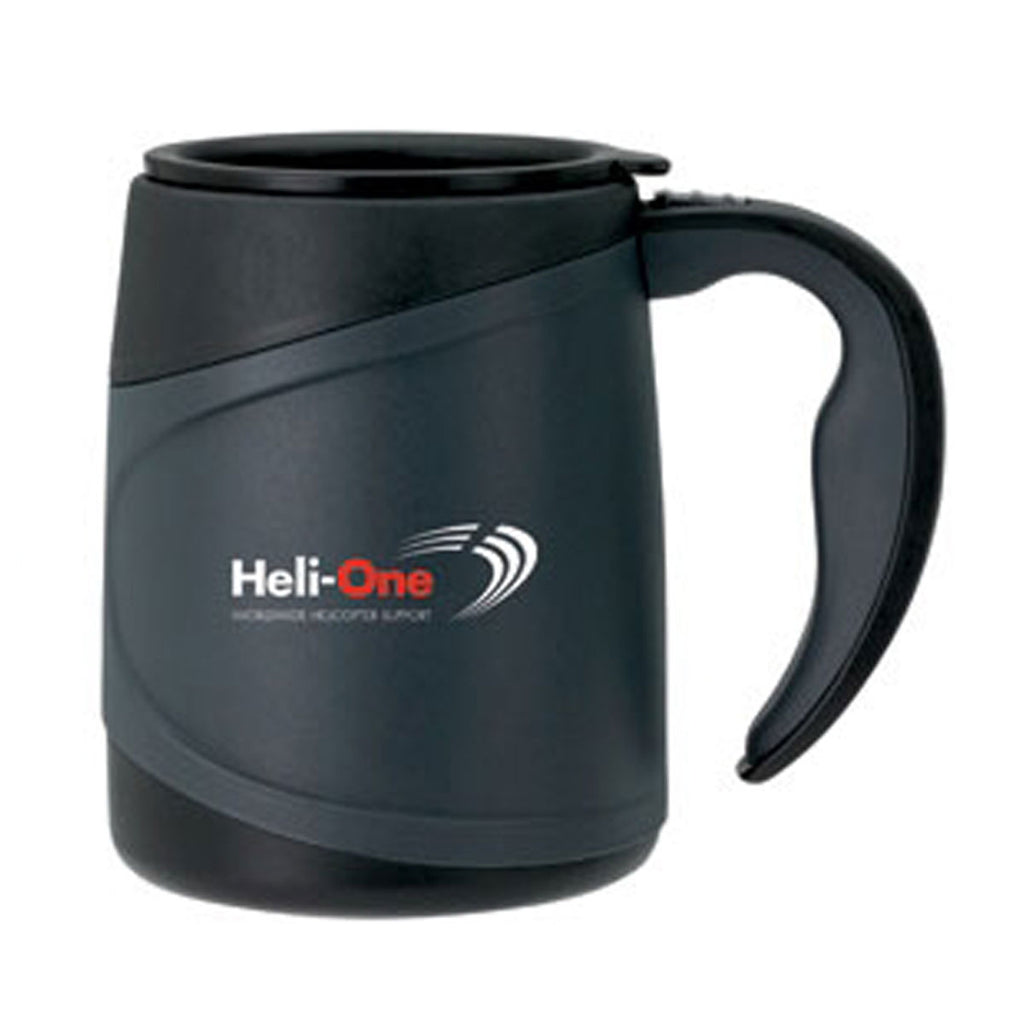 Sovrano Grey Olimpio 15 oz. Microwavable Double Wall Mug