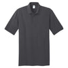 Port & Company Men's Charcoal Tall Core Blend Jersey Knit Polo