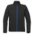 Stormtech Men's Black/Azure Blue Orbiter Softshell