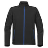 Stormtech Men's Black/Azure Blue Orbiter Softshell