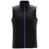 Stormtech Men's Black/ Azure Blue Orbiter Softshell Vest