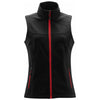 Stormtech Women's Black/Bright Red Orbiter Softshell Vest