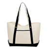 Logomark Black Natural Canvas Tote