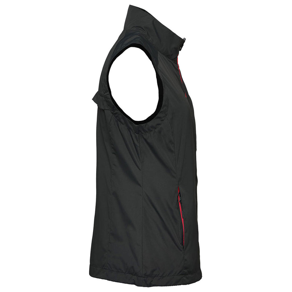 Stormtech Women's Black/Bright Red Pacifica Vest