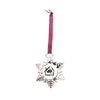 K & R Silver Holiday Charm Ornament