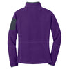 Port Authority Women's Bright Purple/Battleship Grey Enhanced Value Fleece Full-Zip Jacket