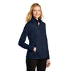 Port Authority Women's River Blue Navy Grid Fleece Jacket