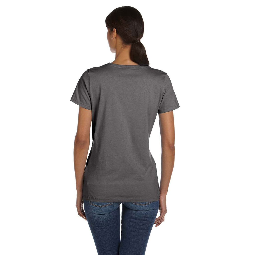 Fruit of the Loom Women's Charcoal Grey 5 oz. HD Cotton T-Shirt