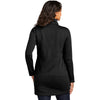 Port Authority Women's Deep Black Arc Sweater Fleece Long Jacket