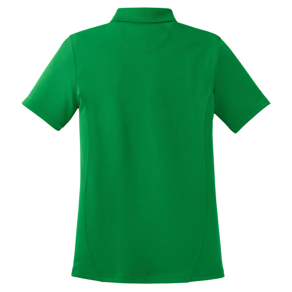 Sport-Tek Women's Kelly Green Dry Zone Raglan Accent Polo