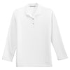 Port Authority Women's White Long Sleeve Silk Touch Polo