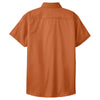 Port Authority Women's Texas Orange/Light Stone Short Sleeve Easy Care Shirt