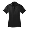 Port Authority Women's Black Performance Poly Polo