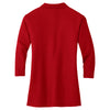 Port Authority Women's Red Silk Touch 3/4-Sleeve Polo