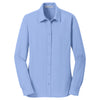 Port Authority Women's Dress Shirt Blue Dimension Knit Dress Shirt