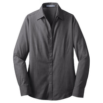 Port Authority Women's Soft Black Crosshatch Easy Care Shirt