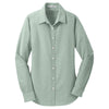 Port Authority Women's Green SuperPro Oxford Shirt