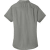 Port Authority Women's Monument Grey Short Sleeve SuperPro Twill Shirt