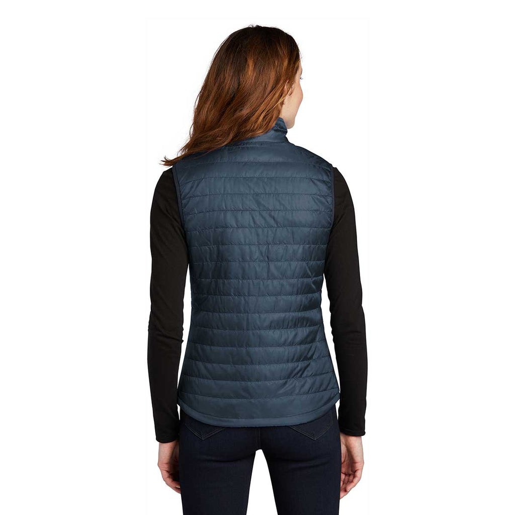 Port Authority Women's Regatta Blue/ River Blue Packable Puffy Vest