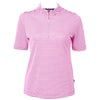 Cutter & Buck Women's Gelato Virtue Eco Pique Stripped Recycled Polo