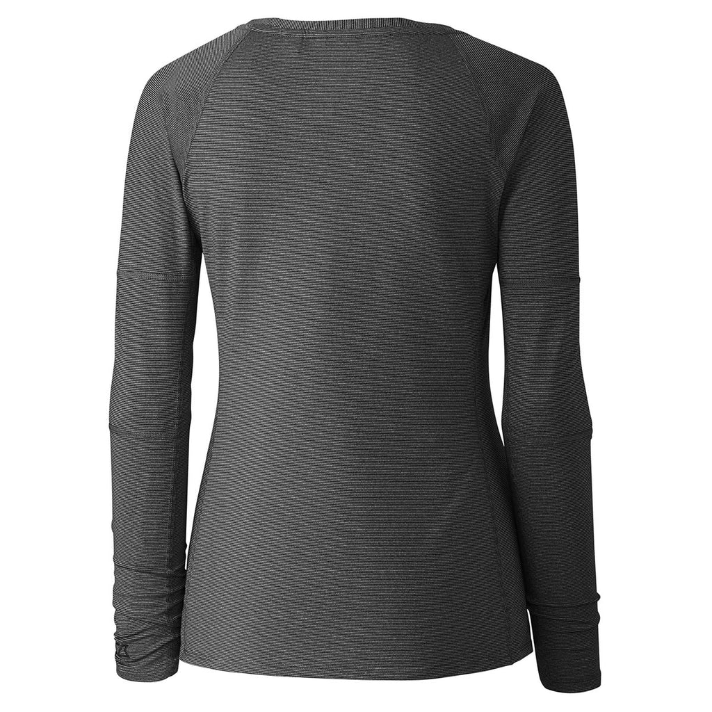 Cutter & Buck Women's Black DryTec Long Sleeve Victory V-Neck