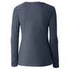 Cutter & Buck Women's Liberty Navy DryTec Long Sleeve Victory V-Neck