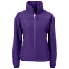 Cutter & Buck Women's College Purple Charter Eco Recycled Full Zip Jacket