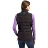 Cutter & Buck Women's Black Evoke Hybrid Eco Softshell Recycled Full Zip Vest