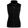 Cutter & Buck Women's Black Cascade Eco Sherpa Fleece Vest