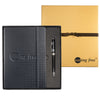 Leeman Black Textured Tuscany Journal and Executive Stylus Pen Set