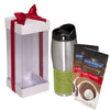 Leeman Lime-Green Tuscany 16 oz. Tumbler and Ghirardelli Cocoa Gift Set