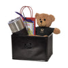 Leeman Black Tuscany Vacuum Tumbler with Teddy Bear and Hot Cocoa Gift Set