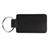 Leeman Black Tuscany PU Leather Rectangle Key Ring