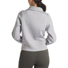 UNRL Women's Heather Grey LuxBreak Half-Zip Pullover