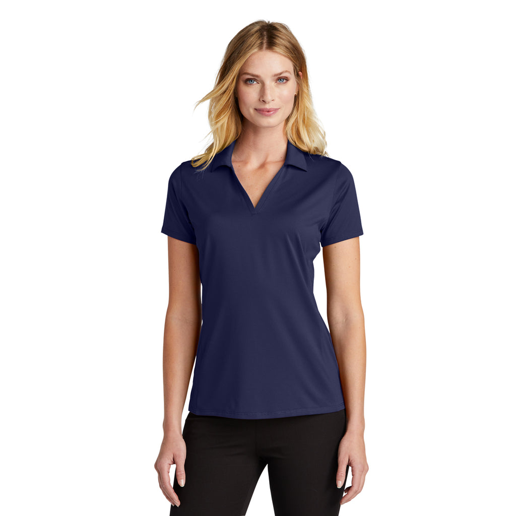 Port Authority Women's True Navy Performance Staff Polo